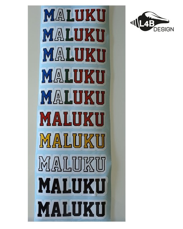 Stickers Maluku kleuren