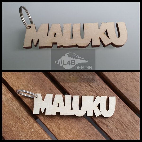 Sleutelhanger Maluku hout
