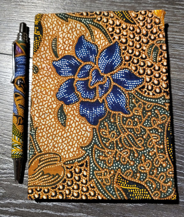 Batik Notitieboek/pen set E (klein)