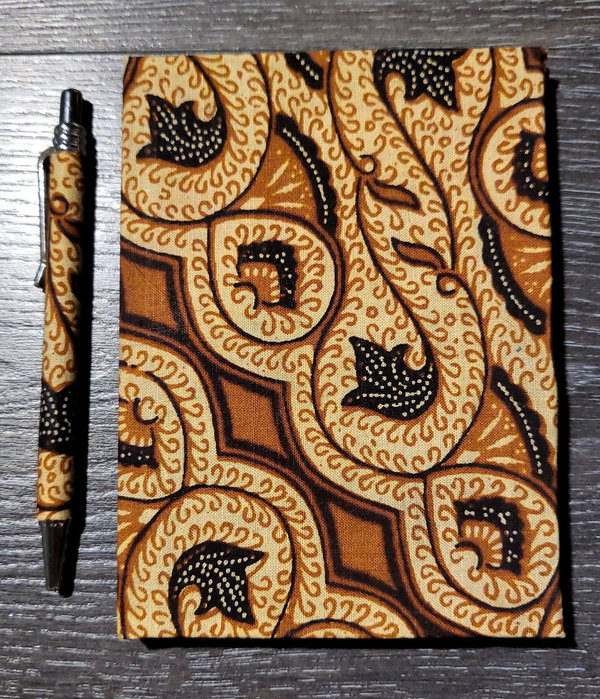 Batik Notitieboek/pen set G (klein)