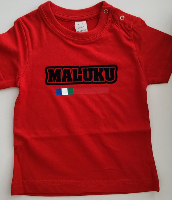 Baby shirt Maluku (Vilt opdruk) t/m 6 maanden