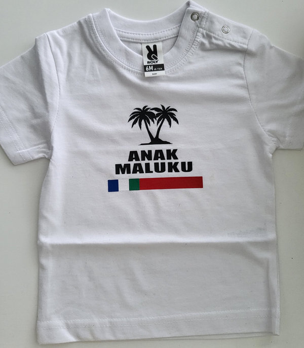 Baby shirt palmboom anak maluku *t/m 6 maanden*