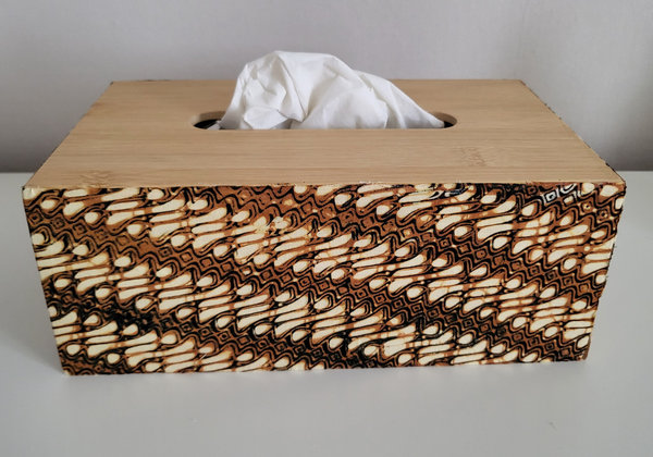 Bamboe tissuebox Batik II
